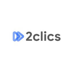 Logo cuadrado de 2clics