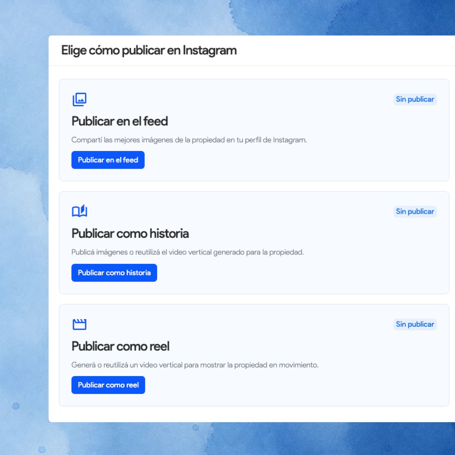 Integración de Instagram para inmobiliarias en 2clicsApp