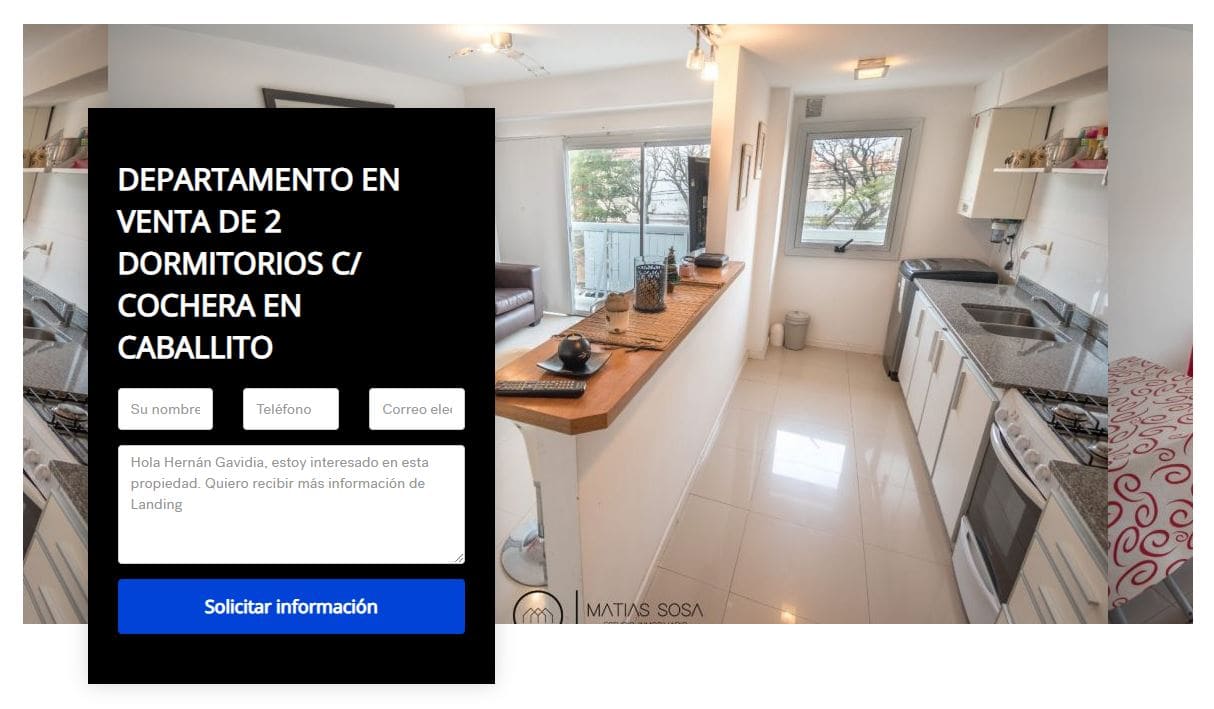 portada landing page