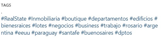 Hashthags inmobiliarios
