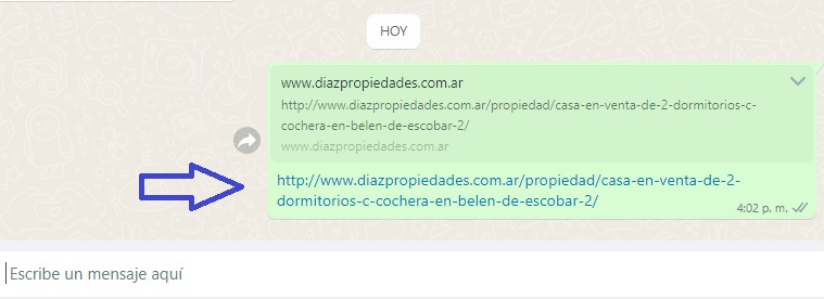 Comparte enlaces de tu página web
