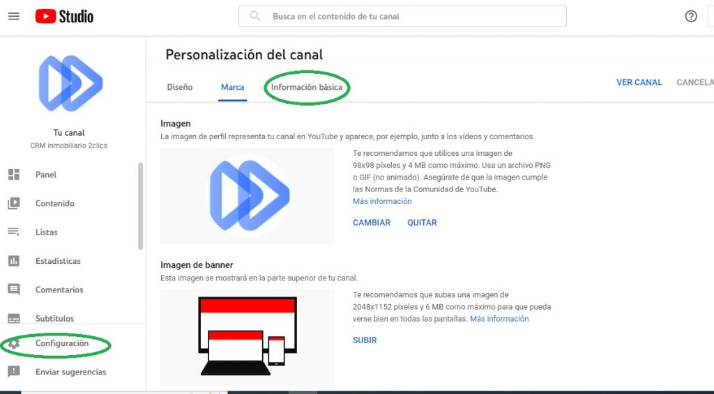 agregar información general