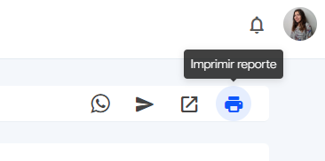 Puedes compartir por WhatsApp, mail o imprimir el reporte para el propietario